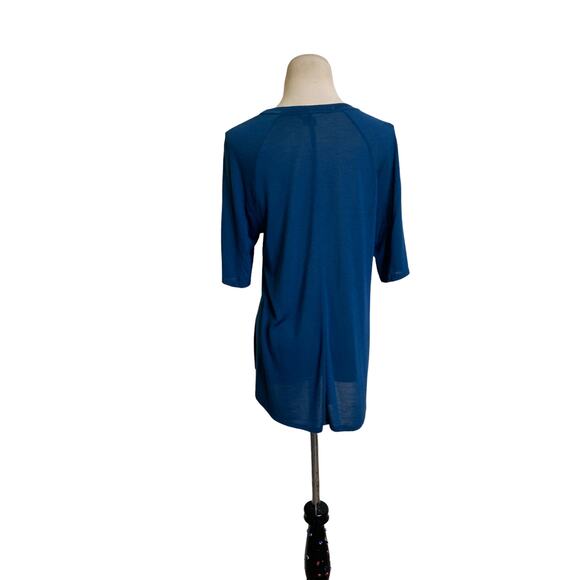 Vince. blue teal crew neck short sleeves size Small - Picture 7 of 12